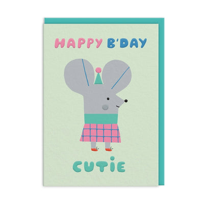 CUTIE MOUSE BIRTHDAY CARD