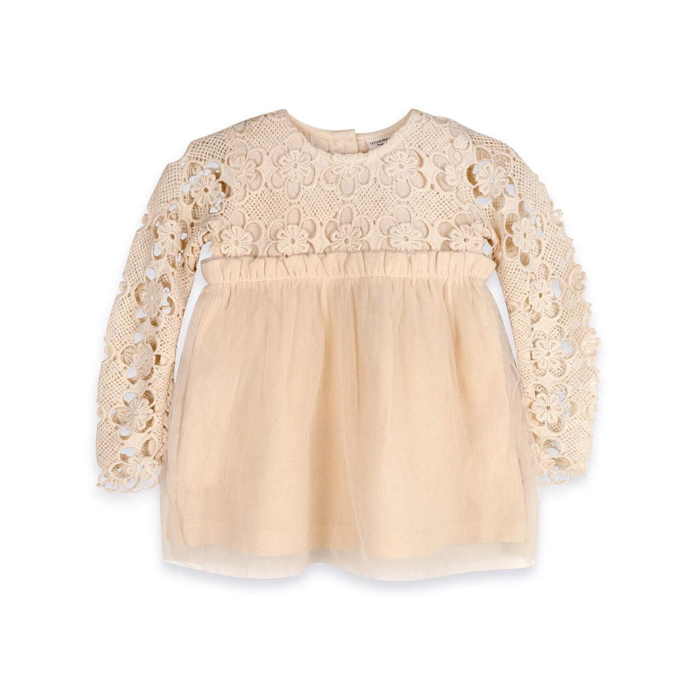 Calla Crochet Lace Baby Tutu Dress & Bloomer - Organic Cotton
