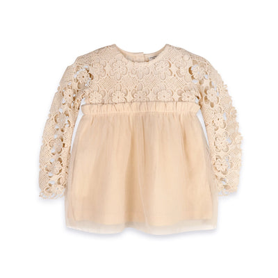 Calla Crochet Lace Baby Tutu Dress & Bloomer - Organic Cotton