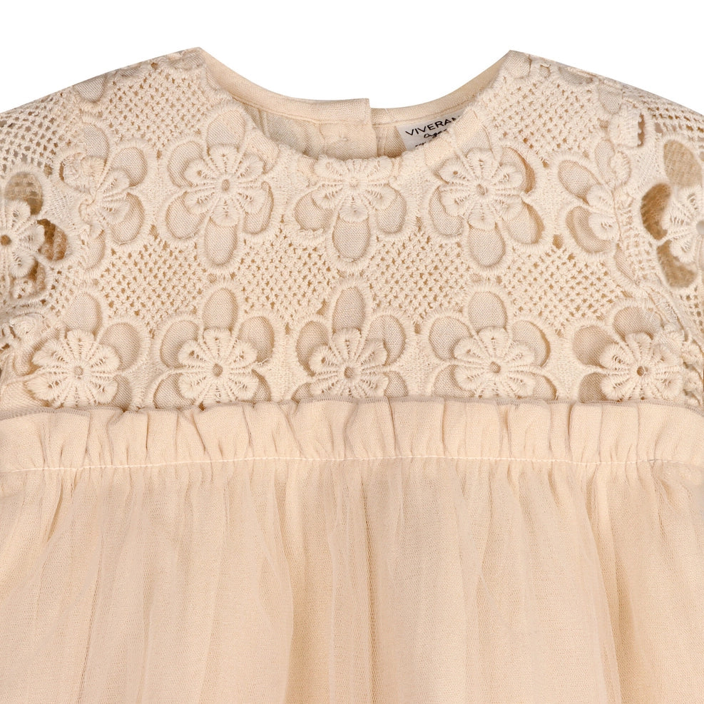 Calla Crochet Lace Baby Tutu Dress & Bloomer - Organic Cotton