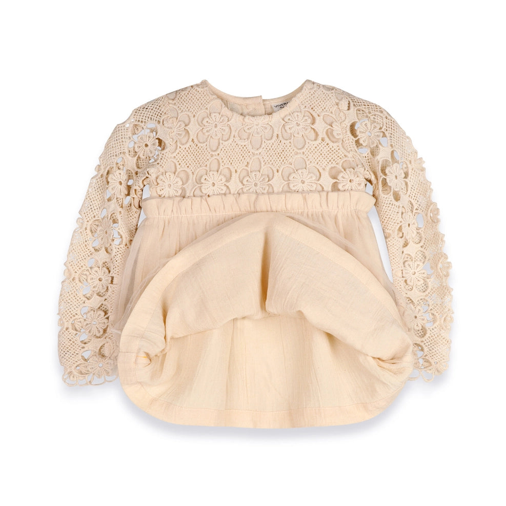 Calla Crochet Lace Baby Tutu Dress & Bloomer - Organic Cotton