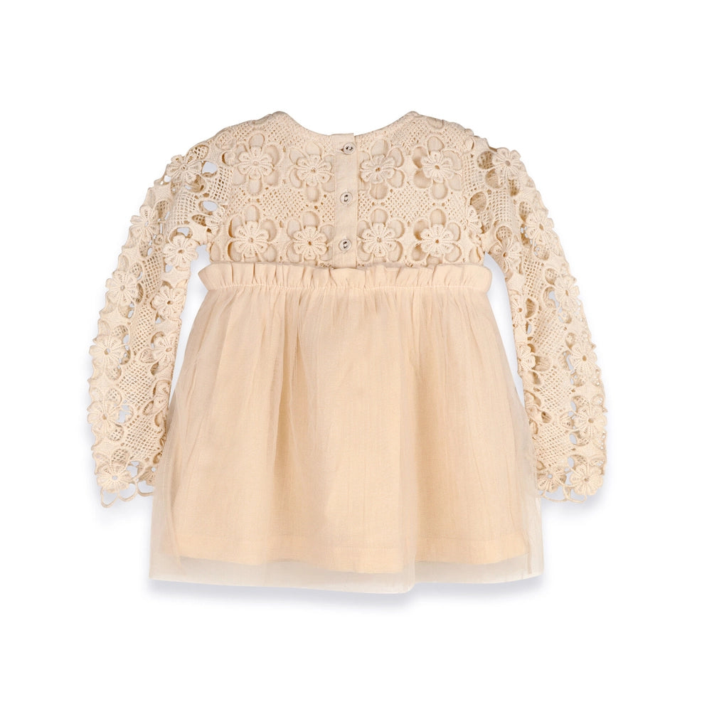 Calla Crochet Lace Baby Tutu Dress & Bloomer - Organic Cotton