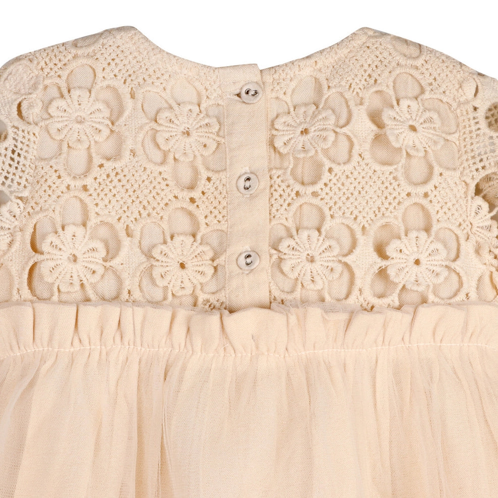 Calla Crochet Lace Baby Tutu Dress & Bloomer - Organic Cotton