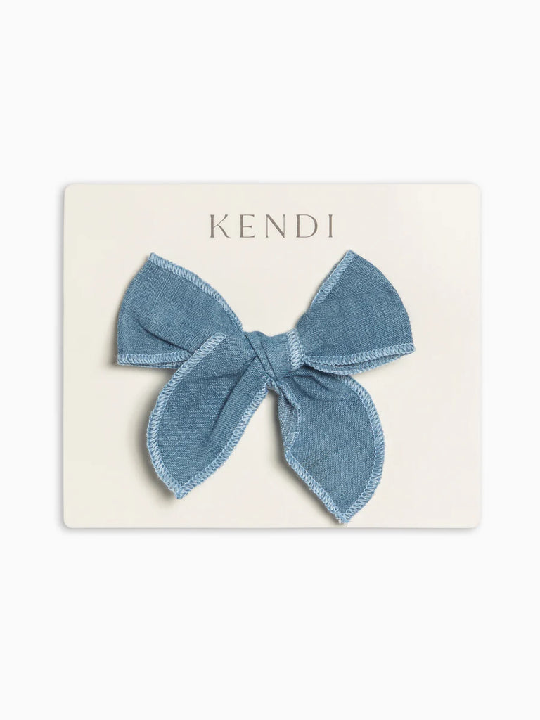 Organic Cotton Bow Clip