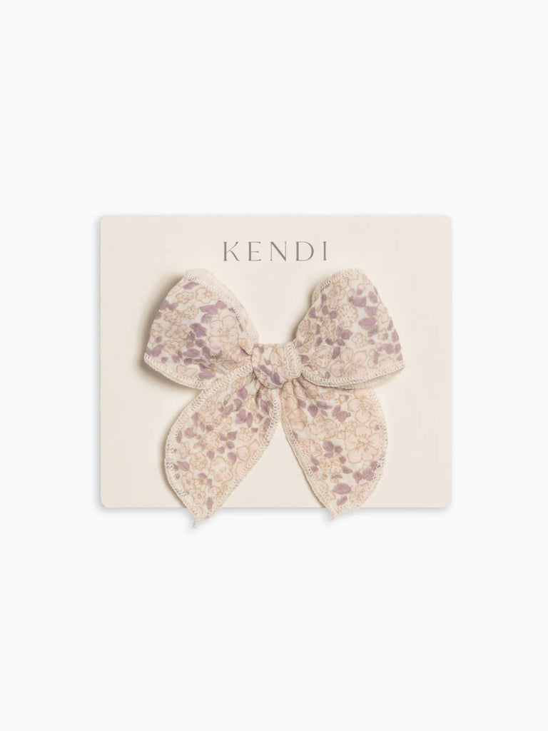 Organic Cotton Bow Clip