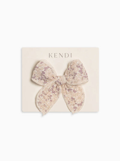 Organic Cotton Bow Clip