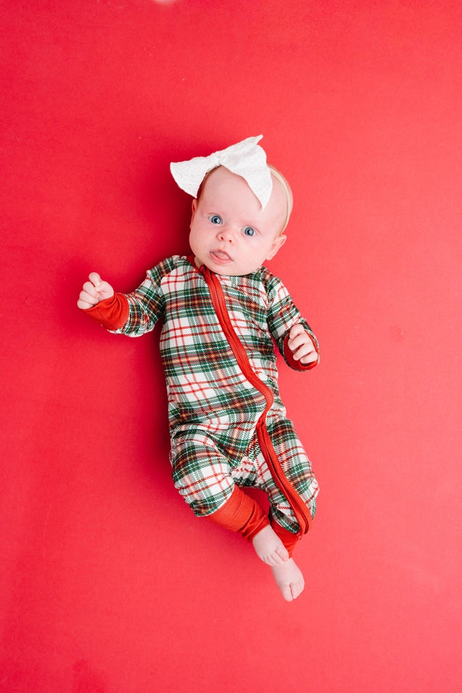 Christmas Plaid Bamboo Sleeper