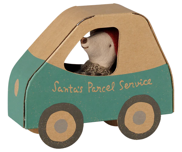 Christmas Mouse, Little Brother In Car Box