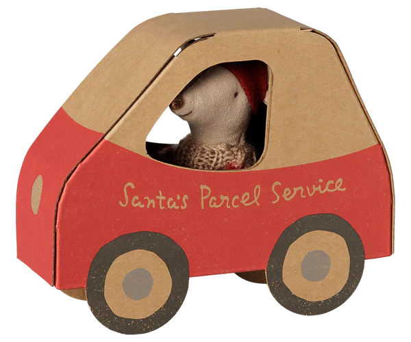 Christmas Mouse, Little Sister In Car Box
