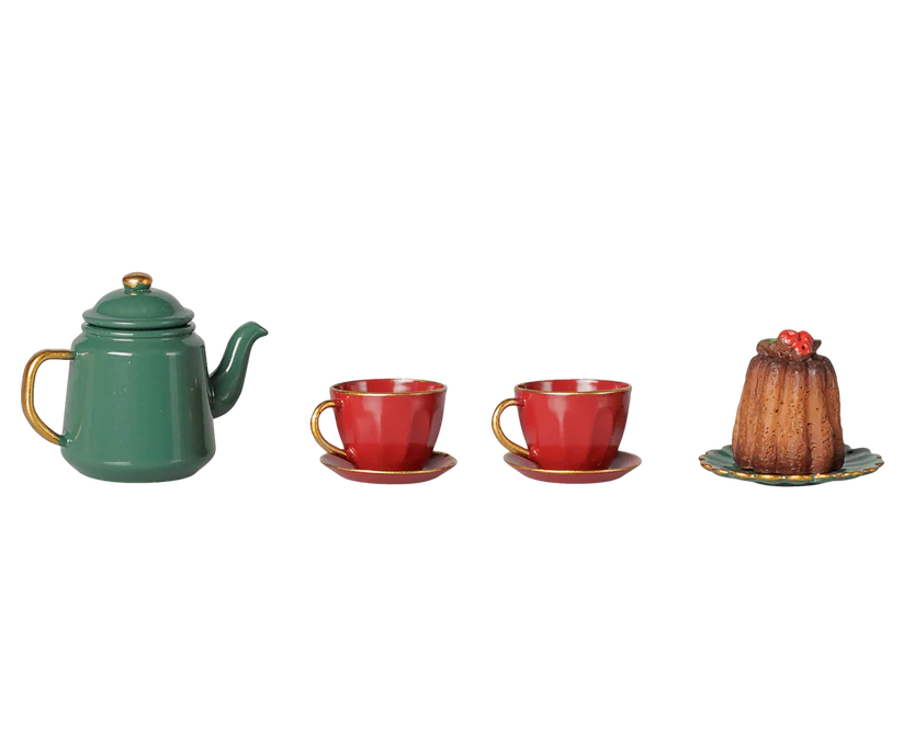 Christmas Tea Party, Mouse Red/Green