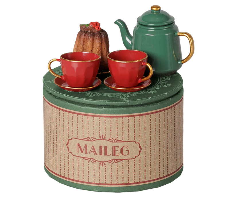 Christmas Tea Party, Mouse Red/Green