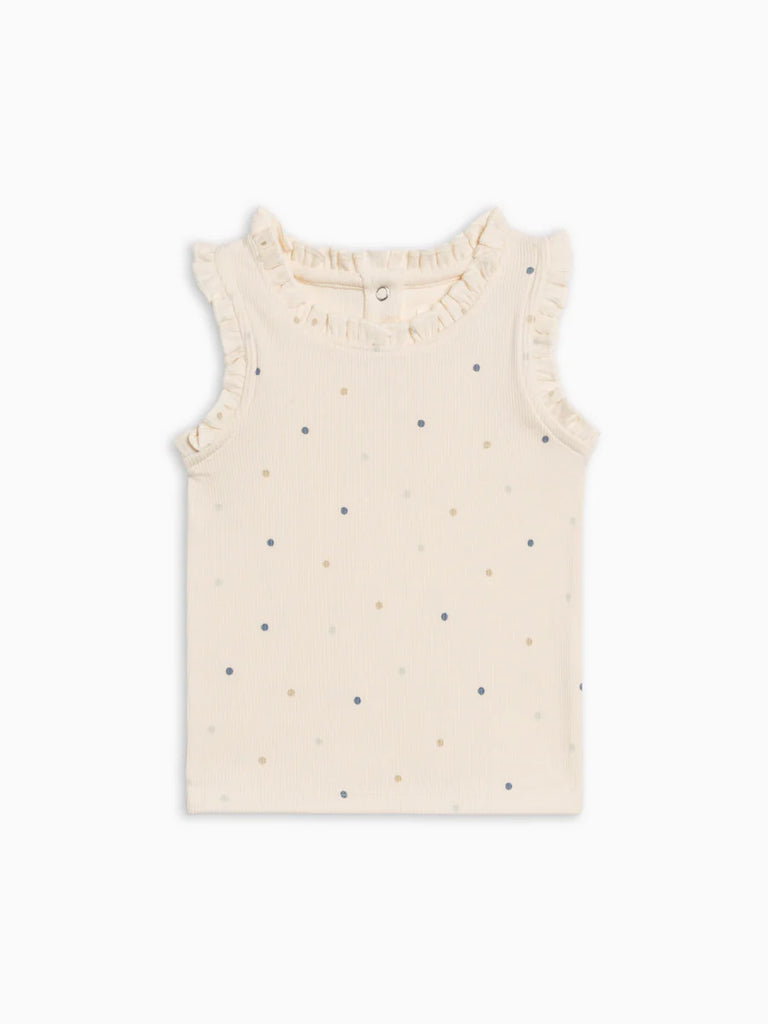 Cindy Ribbed Ruffle Tank