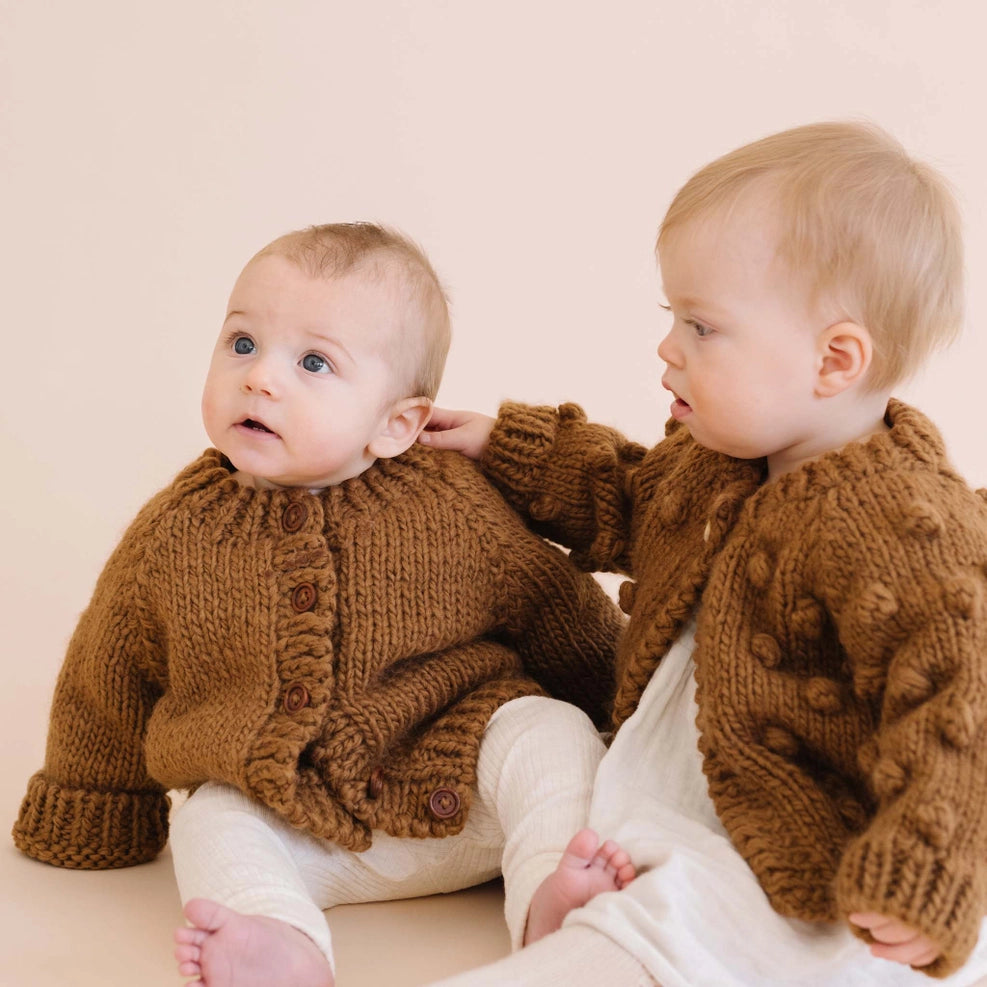Classic Knit Cardigan - Walnut