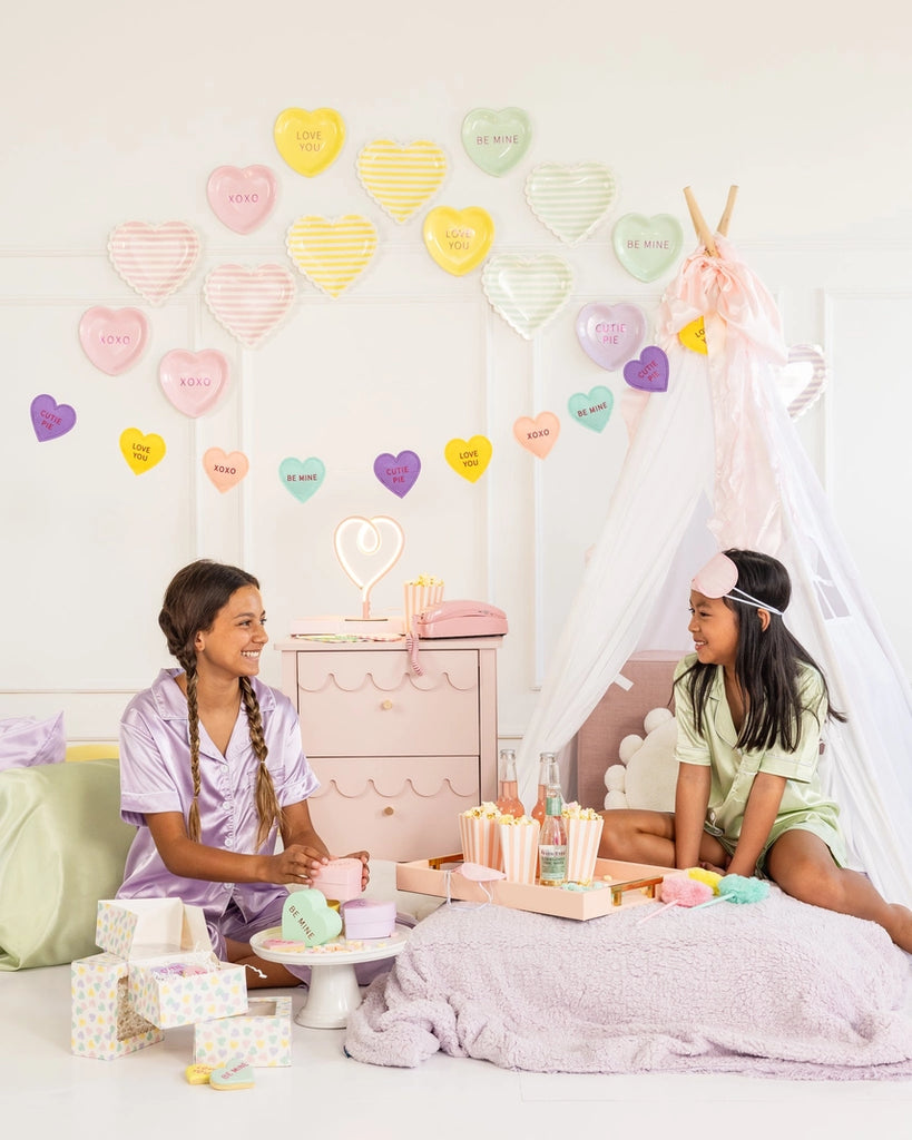 Conversation Hearts Felt Banner