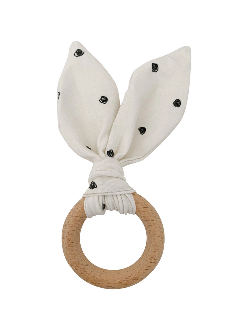 Crinkle Bunny Ears Teether - Dots