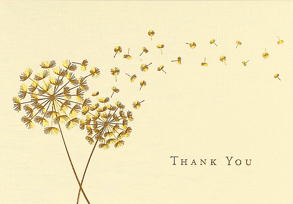 DANDELION WISHES THANK YOU NOTES