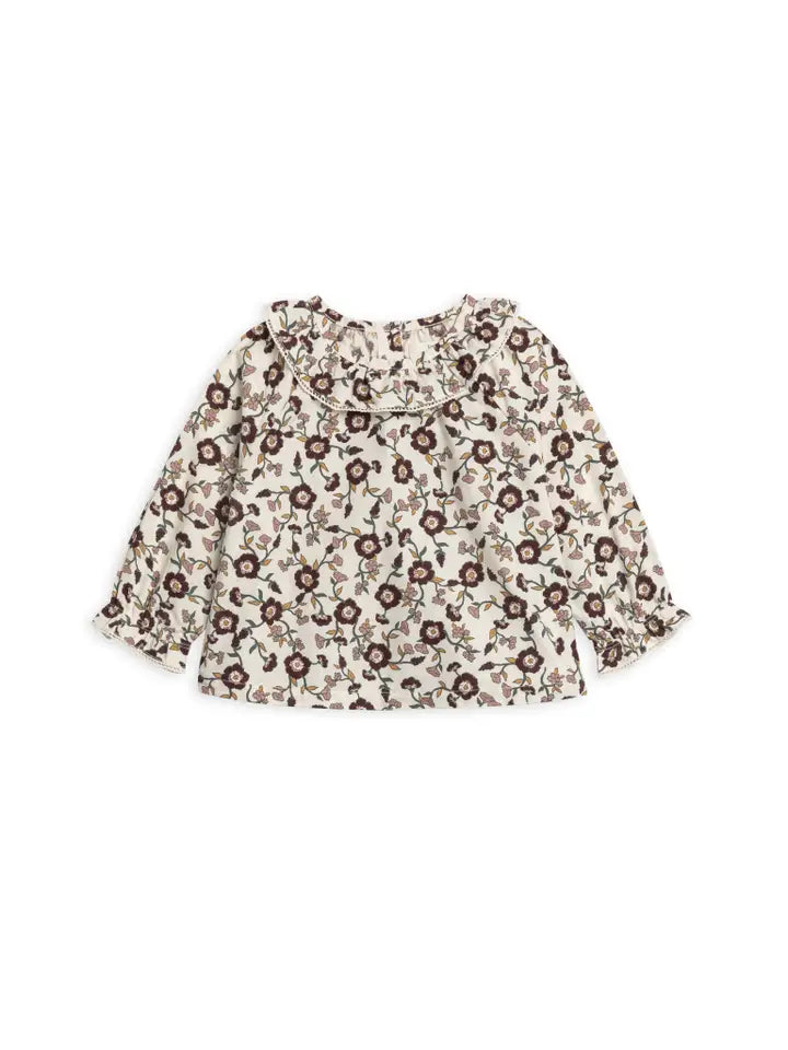Dorothy Poplin Ruffle Collar Shirt and Bloomer Set