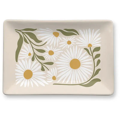 PORCELAIN FLOWER TRAY - DAISY