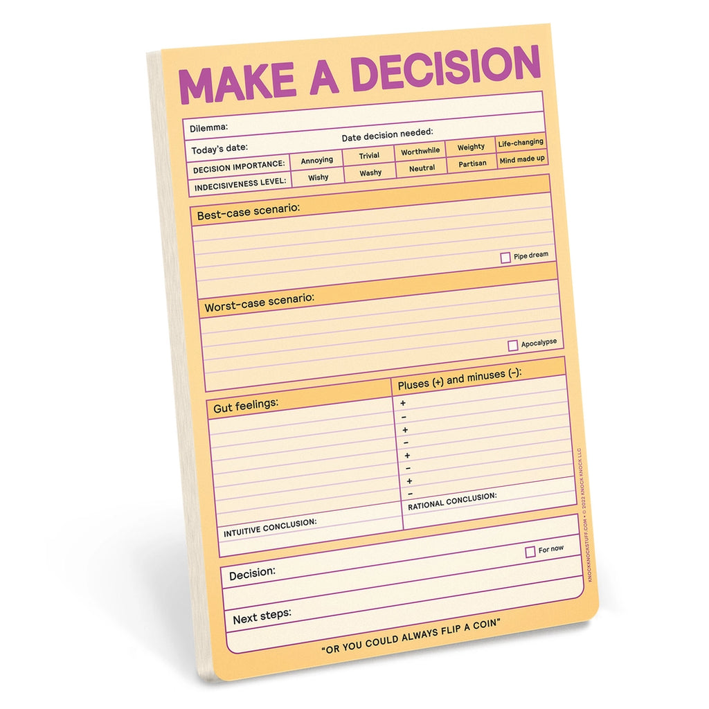 MAKE A DECISION PAD