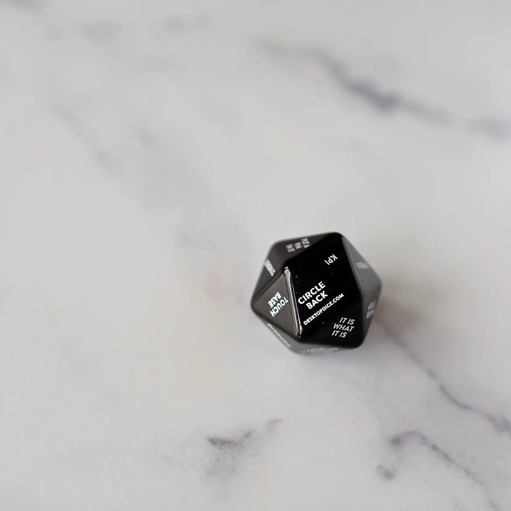 Office Meeting Buzzword Desktop Dice - Single