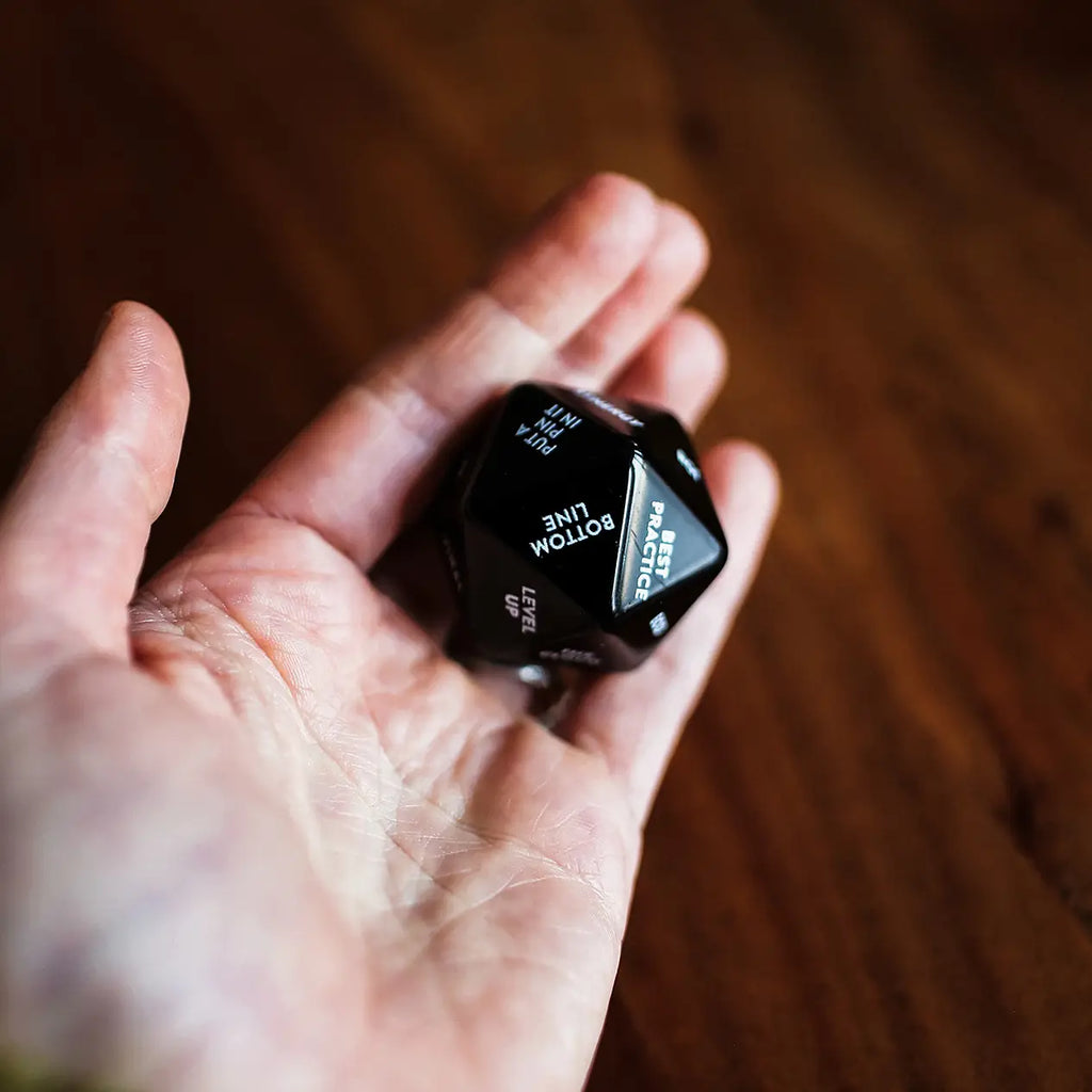 Office Meeting Buzzword Desktop Dice - Single