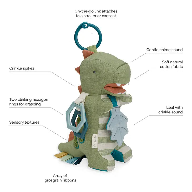 BESPOKE LINK & LOVE ACTIVITY PLUSH WITH TEETHER TOY