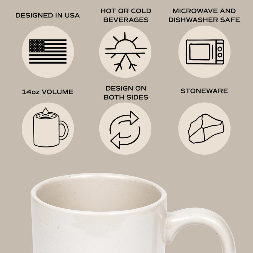 DOG MOM STONEWARE COFFEE MUG