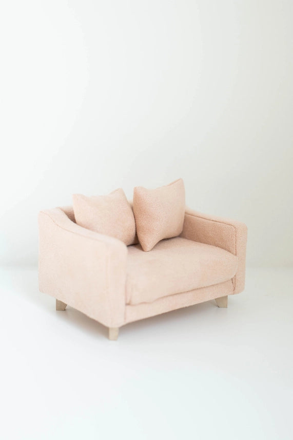DOLLHOUSE ADELAIDE SCOOP ARM ACCENT CHAIR
