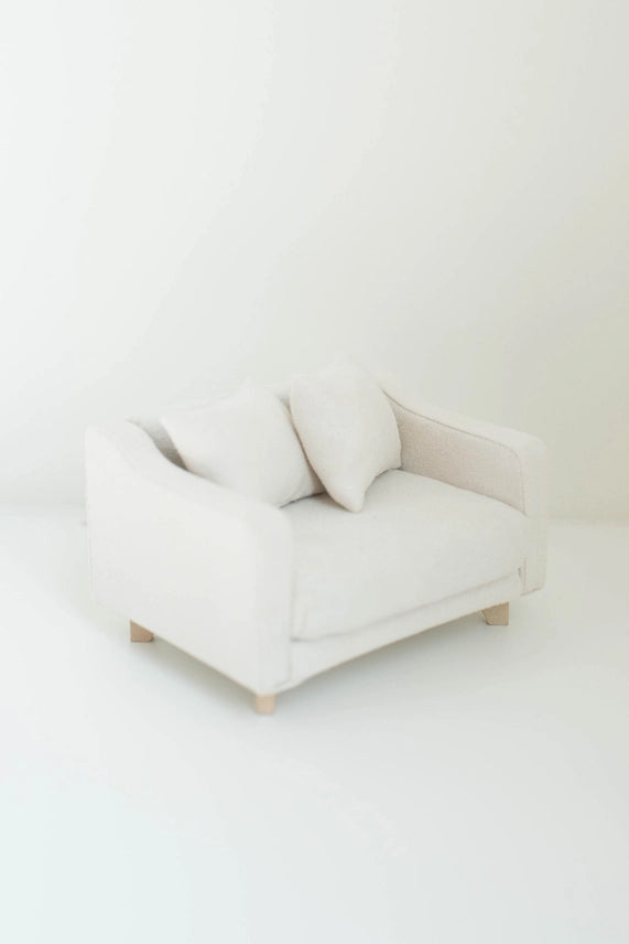 DOLLHOUSE ADELAIDE SCOOP ARM ACCENT CHAIR
