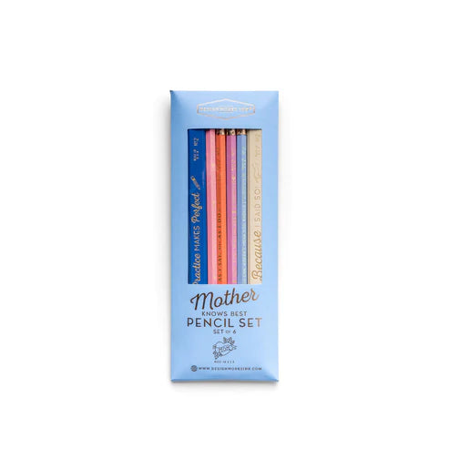 MOTHER KNOWS BEST - PENCIL SET OF 6