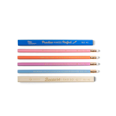 MOTHER KNOWS BEST - PENCIL SET OF 6