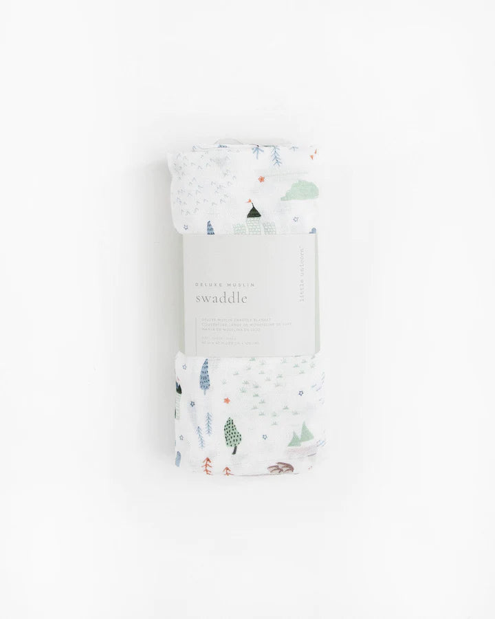 Deluxe Muslin Swaddle Blanket - Dragon Days