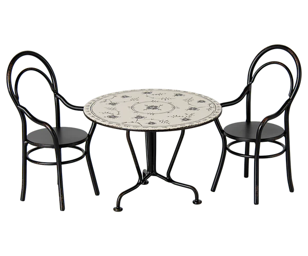 Dining table, Set with 2 chairs