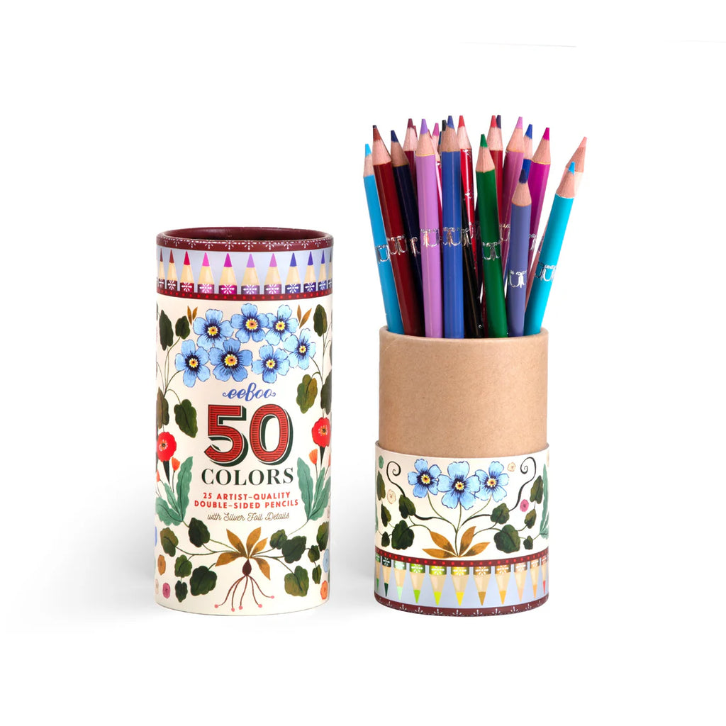 FLORA'S 25 DOUBLE-SIDED COLOR PENCILS