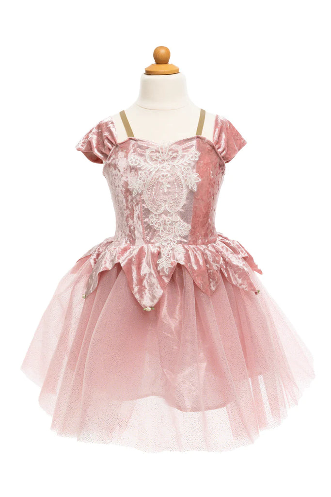 PRIMA BALLERINA DRESS, DUSTY ROSE, 5-6