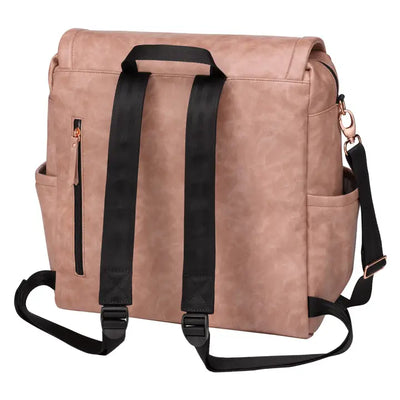 BOXY BACKPACK - DUSTY ROSE LEATHERETTE