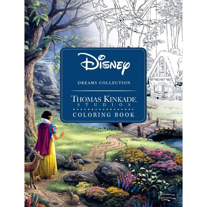 Disney Dreams Collection Coloring Book - By Thomas Kinkade