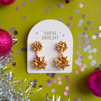 Holiday Bow Earrings