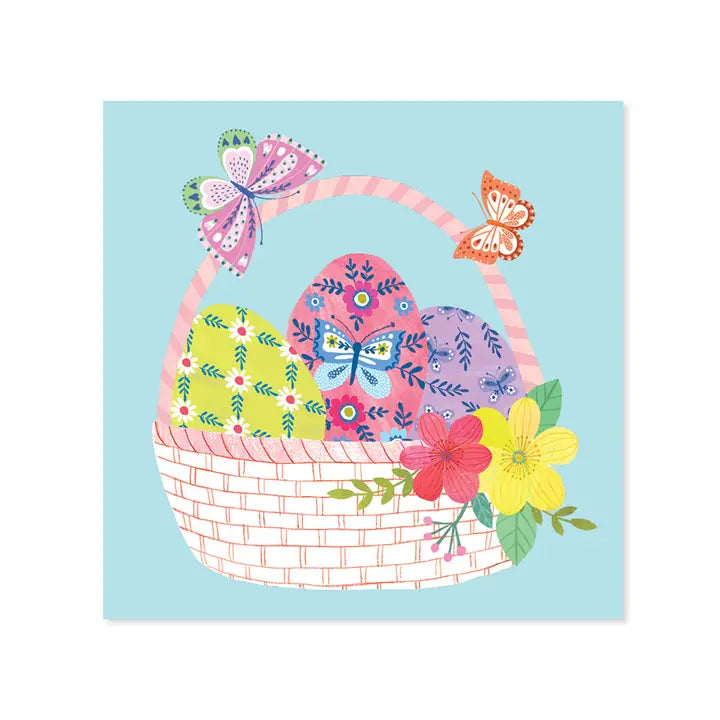 BASKET OF EASTER EGGS - EASTER POP-UP-CARD