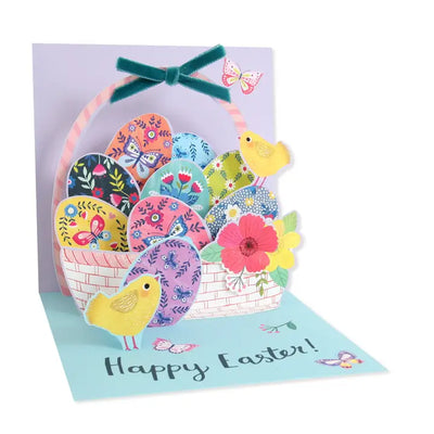 BASKET OF EASTER EGGS - EASTER POP-UP-CARD