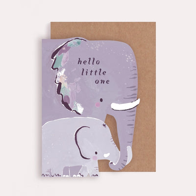 ELEPHANT NEW BABY CARD