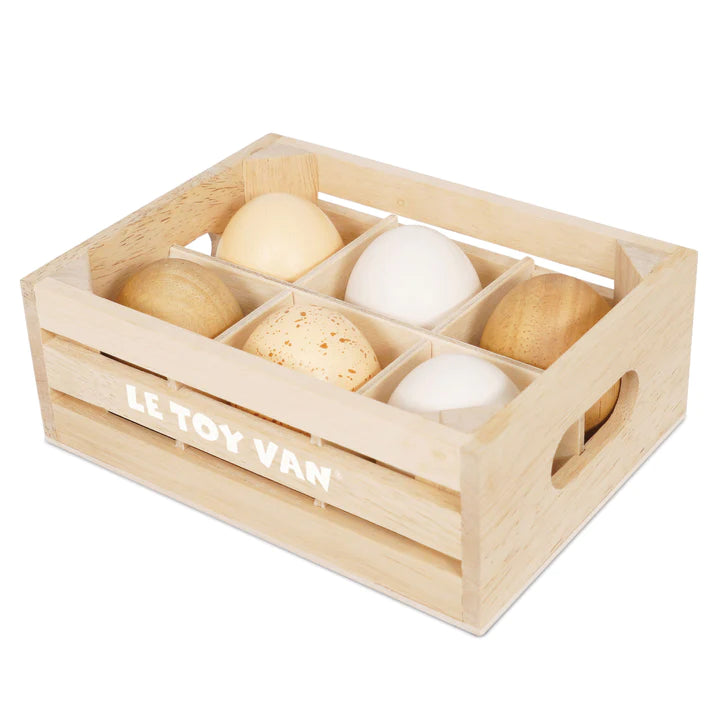 FARM EGGS WOODEN MARKET CRATE