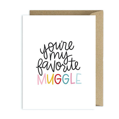 FAVORITE MUGGLE FRIENDSHIP LOVE GREETING CARD