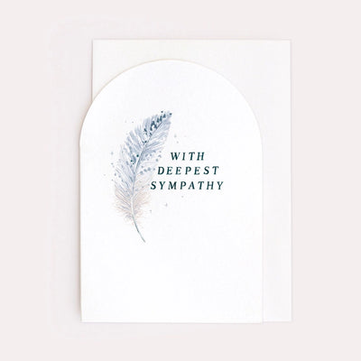 FEATHER SYMPATHY CARD