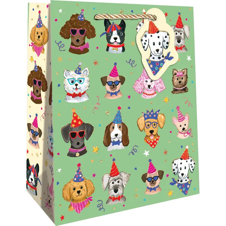 FESTIVE PUPS - MEDIUM GIFT BAG
