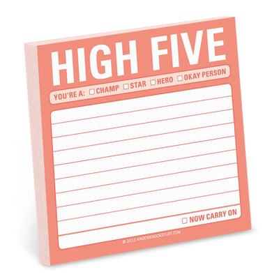 HIGH FIVE STICKY NOTES