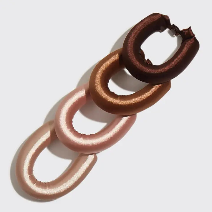 SATIN JUMBO FLEXI RODS 4 PCS - ROSEWOOD