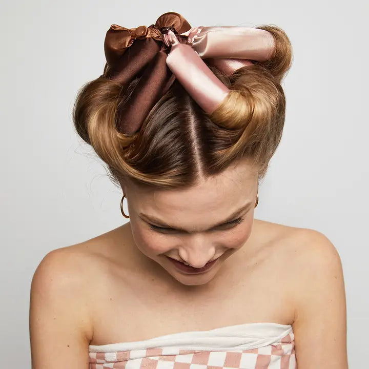 SATIN JUMBO FLEXI RODS 4 PCS - ROSEWOOD