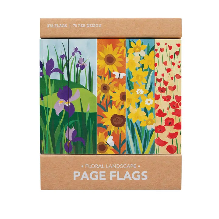 PAGE FLAGS: FLORAL LANDSCAPE