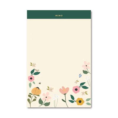 FLORAL GARDEN MEMO NOTEPAD